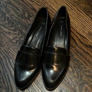 New Look Black Flats Sleek Loafers